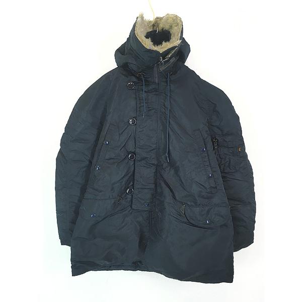 古着 90s USA製 ALPHA Type N-3B(N) N-3A ファー フーデッド パデッド