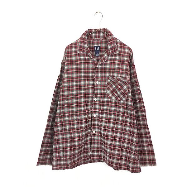 古着 90-00s GAP オンブレ シャドー チェック ヘビー フランネル