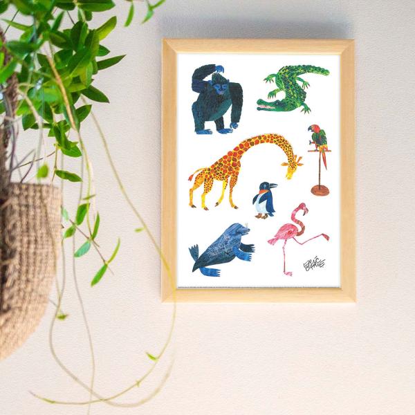 ERIC CARLE：エリック カール・B4サイズ ポスター『Animals / どうぶつ
