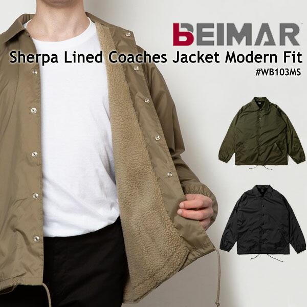 裏ボア付きコーチジャケット BEIMAR ビーマー ウィンドブレーカー