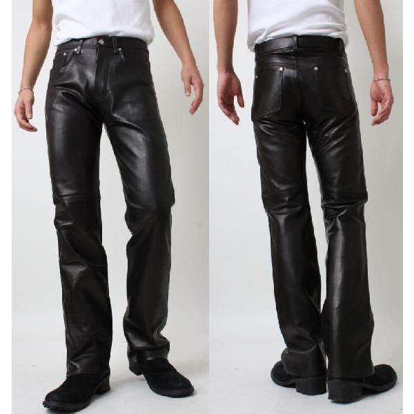 フリーダムレザー 日本製 レザーパンツ カウレザー 革パン 皮パンツ