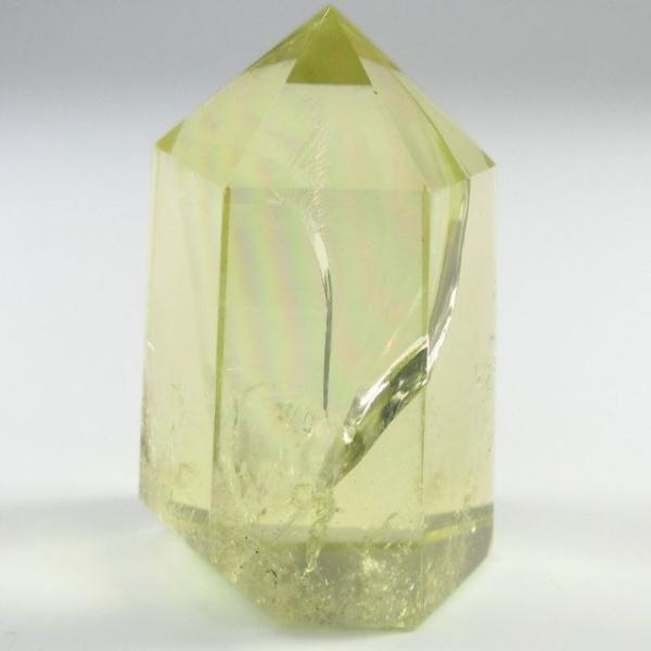 シトリン 黄水晶 ポイント 置物 六角柱 レインボー水晶 虹入り水晶 高