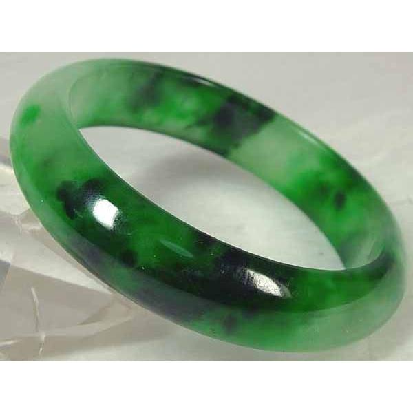 ミャンマー氷種翡翠バングル（57mm）f2 : 龍香堂ストア - 通販