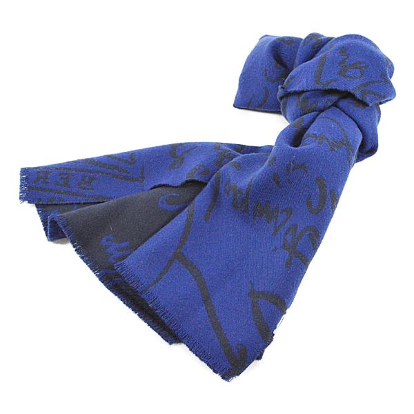 Berluti（ベルルッティ） 美品 スクリット カリグラフィ ブルー ウール