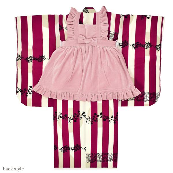 七五三 着物 3歳 女の子 ブランド被布セット シュセット 「モーブ