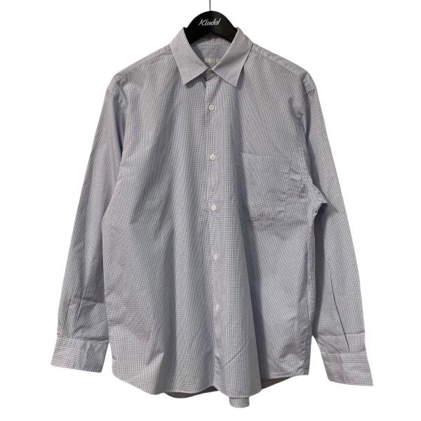 COMOLI（コモリ） COMOLI 21SS ポプリンシャツ チェックシャツ T01