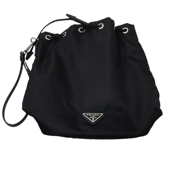 PRADA（プラダ） PRADA Re-Nylon ポーチ 巾着 1NS369 ブラック