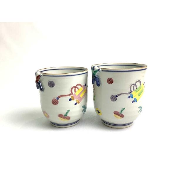 京焼・清水焼 武内裕（秀峰窯） 一閑人交趾宝散し湯呑（赤） : 京焼