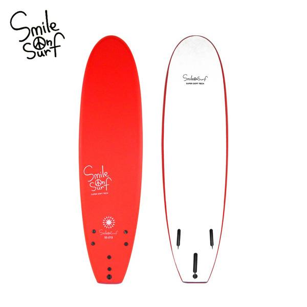 SMILE ON SURF ソフトボード SS-213 7'0” 213cm RED サーフボード