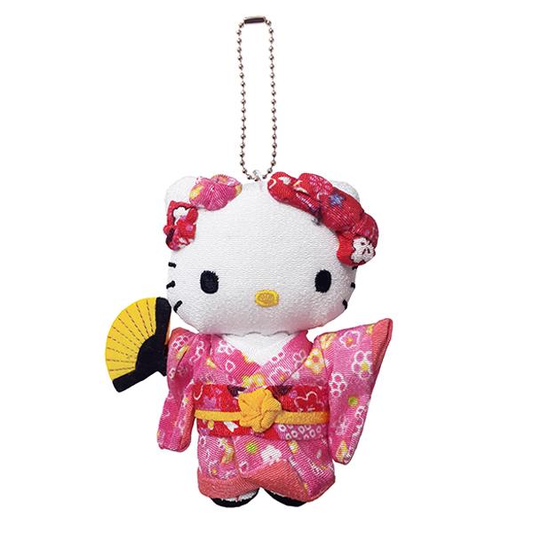 ハローキティ 葉朗彩々 ちりめん日本人形 ぬいぐるみマスコット S