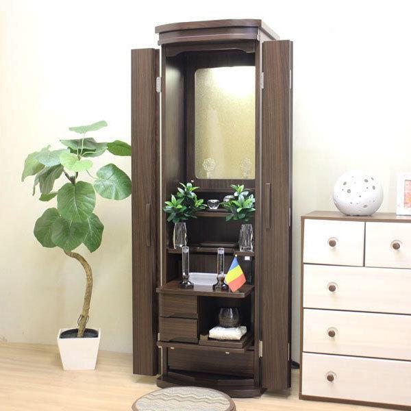 コレクト（アクリル）・ウォールナット調 家具調仏壇 創価学会 : 創価