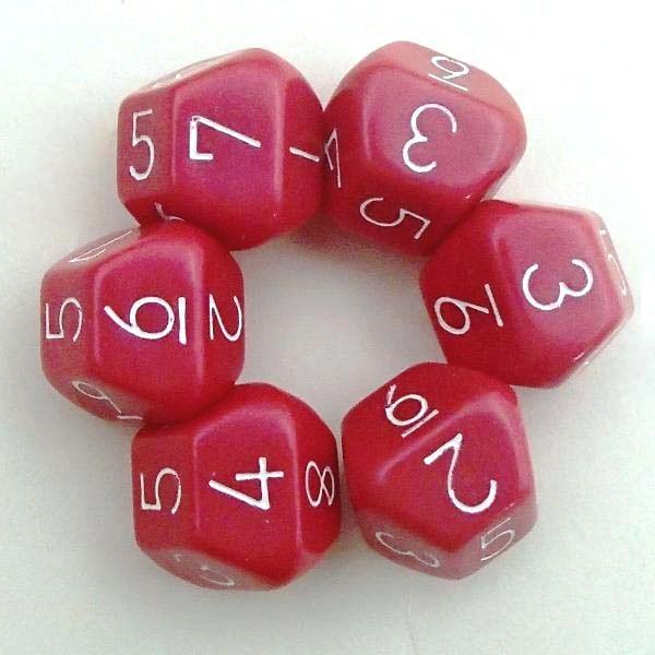 ダイス サイコロ 10面体（10）6個組 : 囲碁ラボ囲碁将棋麻雀かるた