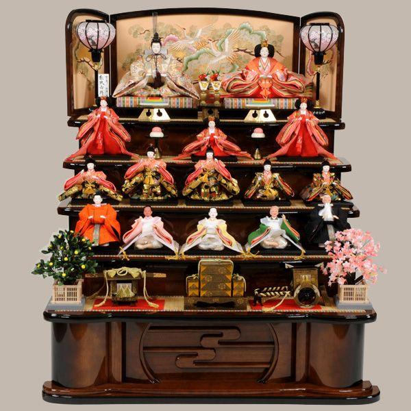 雛人形 五段飾り 15人飾り 5段飾り 十五人 ひな人形 43t : 雛人形-五月