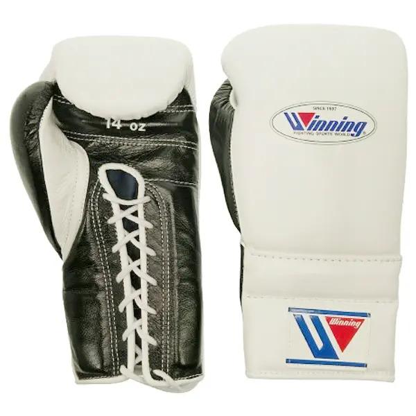 14オンス MS-500-WHTBLK1 ウイニング ボクシンググローブ ひも式 GA-26