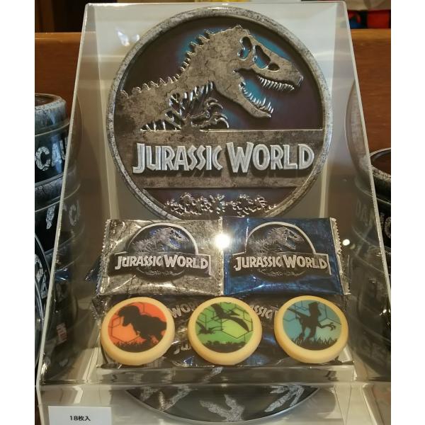 USJ ジュラシック・ワールド クッキー缶 JURASSIC WORLD お土産 グッズ