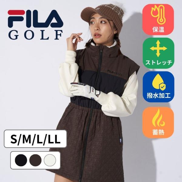 FILA GOLF ゴルフウェア レディース ワンピース 中綿 20代30代40代50代