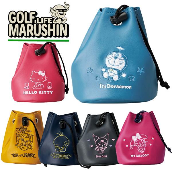 MARUSHIN 巾着ポーチ キャラクター ボールポーチ コンペ 景品 ポーチ
