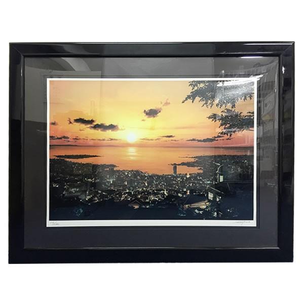 島倉仁 『GATEWAY WEST』 シルクスクリーン 絵画 額付 版画 : お宝堂