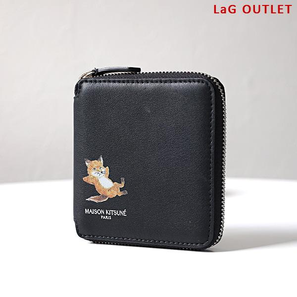 MAISON KITSUNE（メゾン キツネ） Chillax Fox Print Bi-Fold Wallet