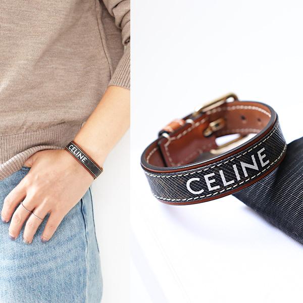 CELINE（セリーヌ） ブレスレット Triomphe Leather Bracelet