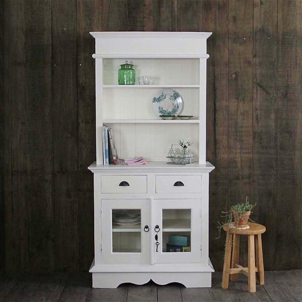 カップボード キッチン 洗面 収納 食器棚 店舗什器 マホガニー 無垢 白