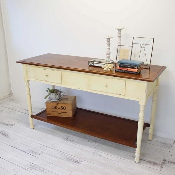 キッチンワークテーブル 収納 作業台 店舗什器 チーク 無垢