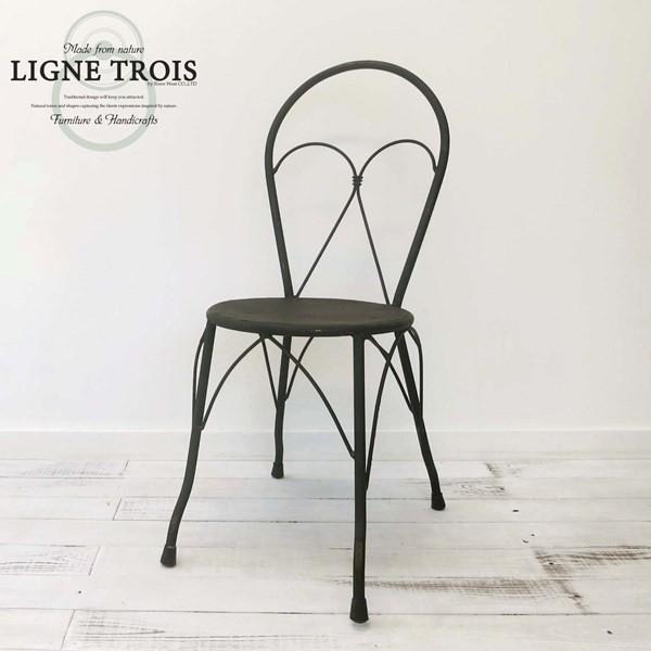 アイアンガーデンチェアー 黒 鉄 椅子 ブロカントスタイル