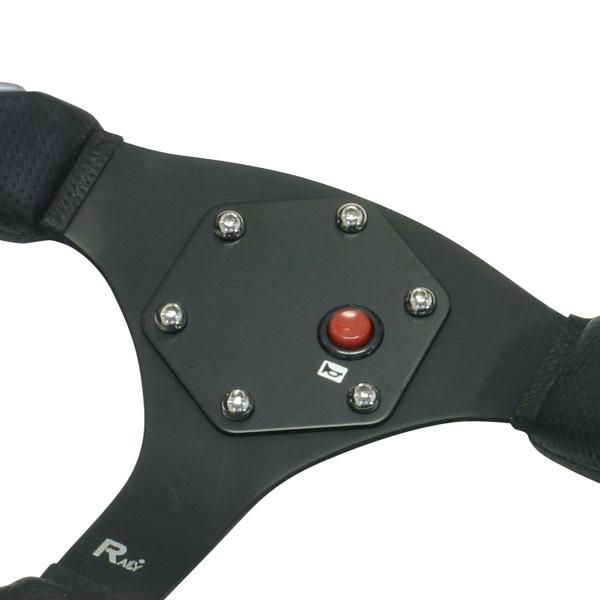 ダイケイ 大恵(DAIKEI) プレートホーンボタン つや消しブラック/レッド