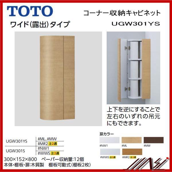 TOTO ☆品番： UGW301YS / TOTO：コーナー収納キャビネット ワイド