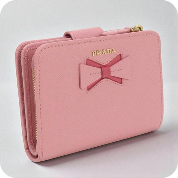 PRADA（プラダ） 中古 二折財布 レディース ブランド サフィアーノ