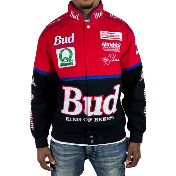 JH Design NASCAR Twill Jacket Ken Schrader Budweiser ケン シュ