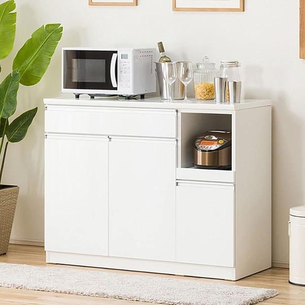 ニトリ キッチンカウンター レジューム 120-2SH-R WH