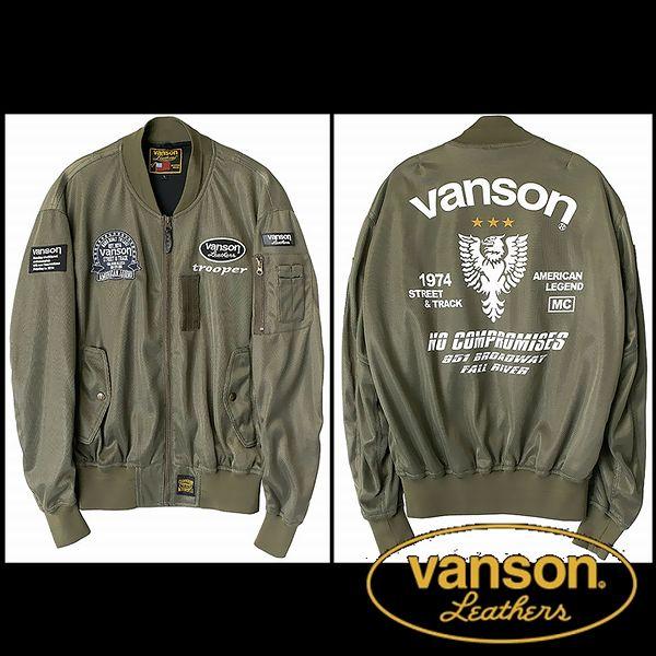 VANSON（バンソン） 服 ジャケット JACKET KHAKI-IVORY Lサイズ