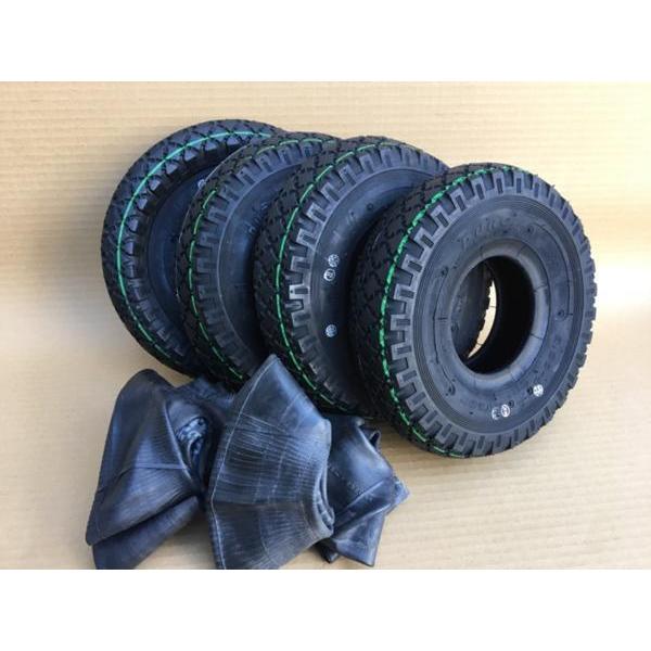 KENDA（ケンダ） 各4本 3.00-4 4PR タイヤ チューブ セット DURO HF