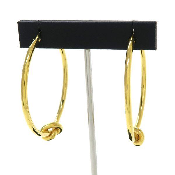 CELINE（セリーヌ） ノット ラージフープ ピアス Aランク. : 質屋さの