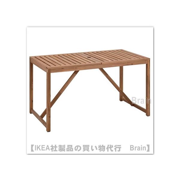 イケア（IKEA） NAMMARO/ネッマロー テーブル 屋外用140x75 cm ライト