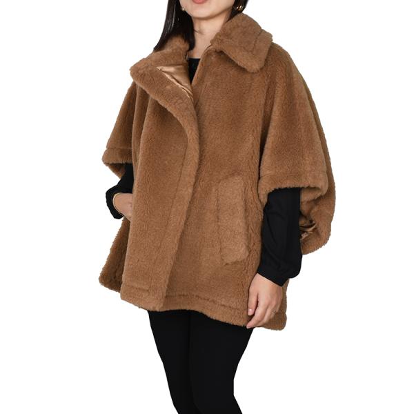 美品 マックスマーラ テディベア キャメル ボア ライダース ショート