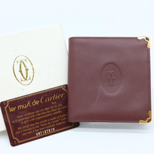 MUST DE CARTIER Cartier カルティエ マストライン 二つ折り財布 財布
