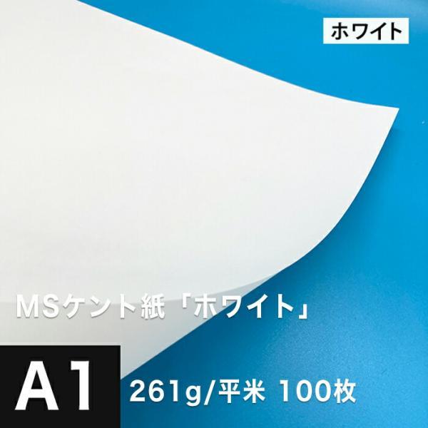 ケント紙 a1 MSケント紙 ホワイト 261g/平米 A1サイズ：100枚 画用紙