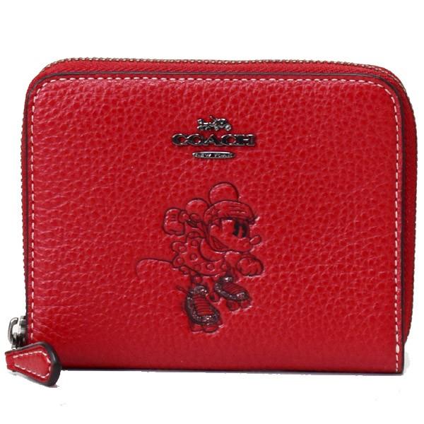 COACH（コーチ） 財布 ぺブルレザー ディズニー ミニーマウス コラボ