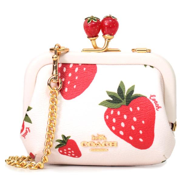 COACH（コーチ） カードケース レザー キスロック がま口 ノラ