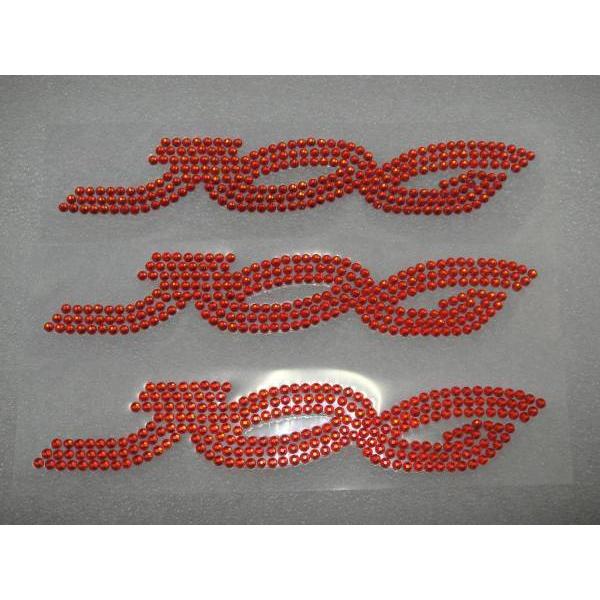 リモコンJOG ジョグ クリスタル ステッカー エンブレム 赤 新品