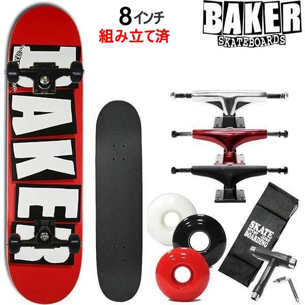 BAKER（ベイカー） スケボー コンプリート 初心者 おすすめ LOGO RED