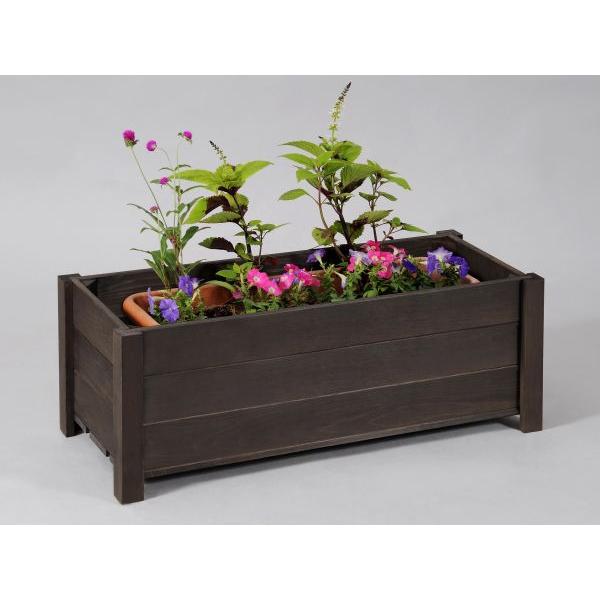 木製プランター匠 ブラウン色 横幅60cm プランターボックス 大型