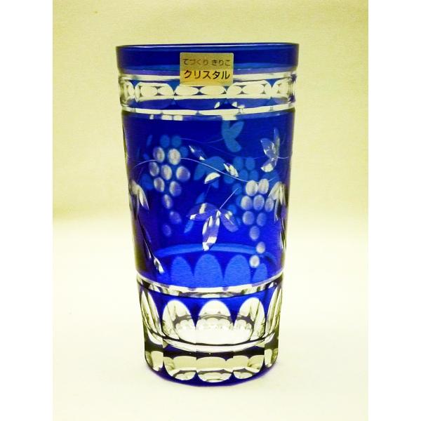 切子グラス ADERIA 石塚硝子 アデリア クリスタルぶどう切子 ロング