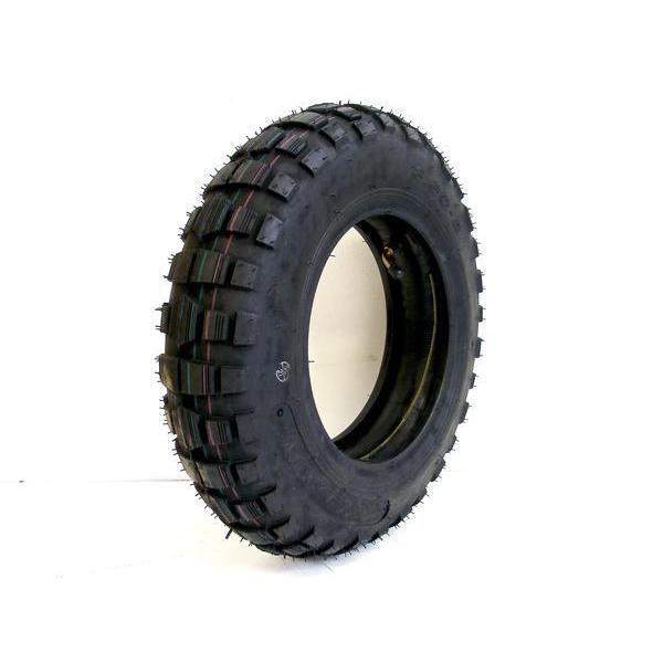 モンキー純正タイプ3.50-8 ブロックタイヤ チューブ付 [Y528]複数本