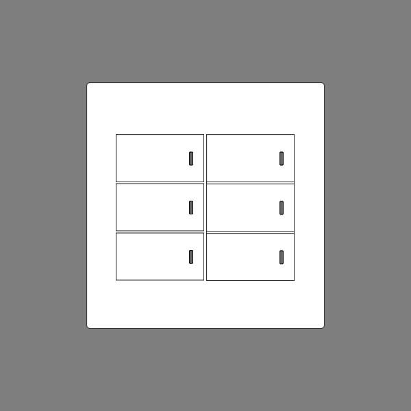 2aantt パナソニック アドバンスシリーズ 表示付 ネームなし 2連マット