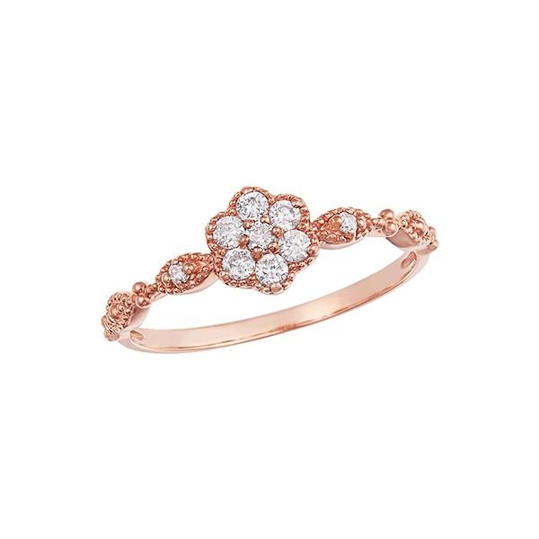 ジュエリーツツミ K10ピンクゴールドダイヤモンドリング : ジュエリー