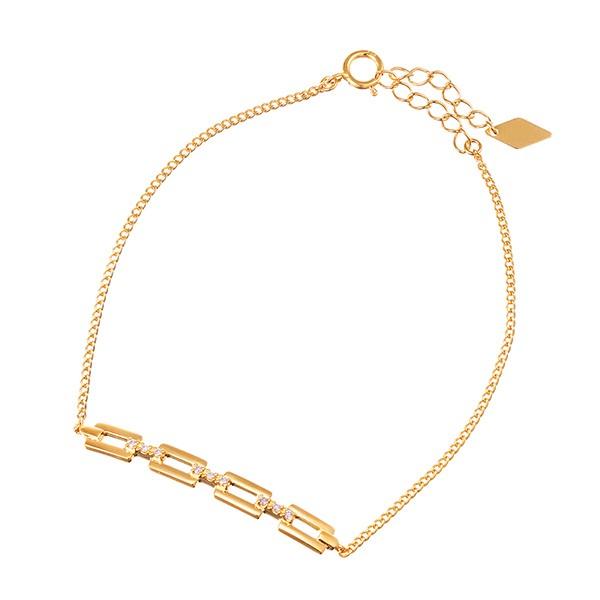 ジュエリーツツミ K18イエローゴールドダイヤモンドブレスレット