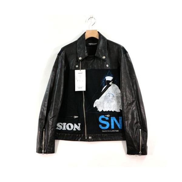 UNDERCOVER アンダーカバー 22SS プリントCS切替 ライトレザー